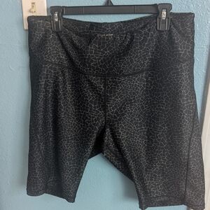 Calia Black Patterned Women's Shorts